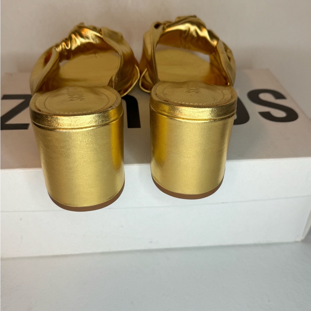 SCHUTZ Gold Women's Sandals - Picture 6 of 9